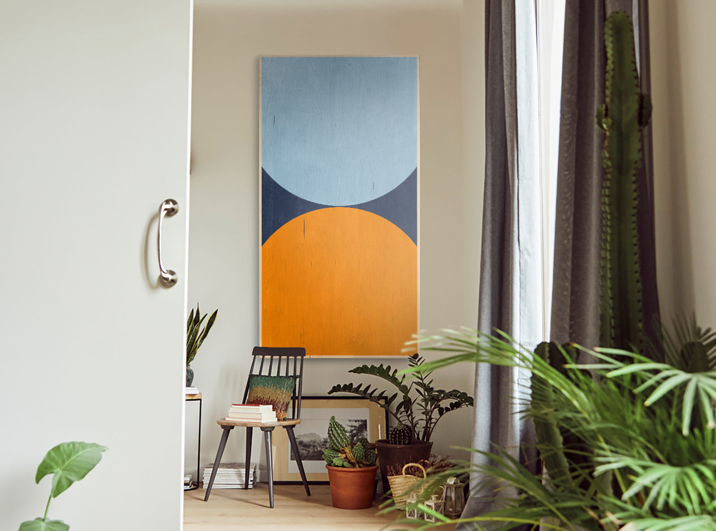 Balance Point ArtTable hanging on a wall in a modern home