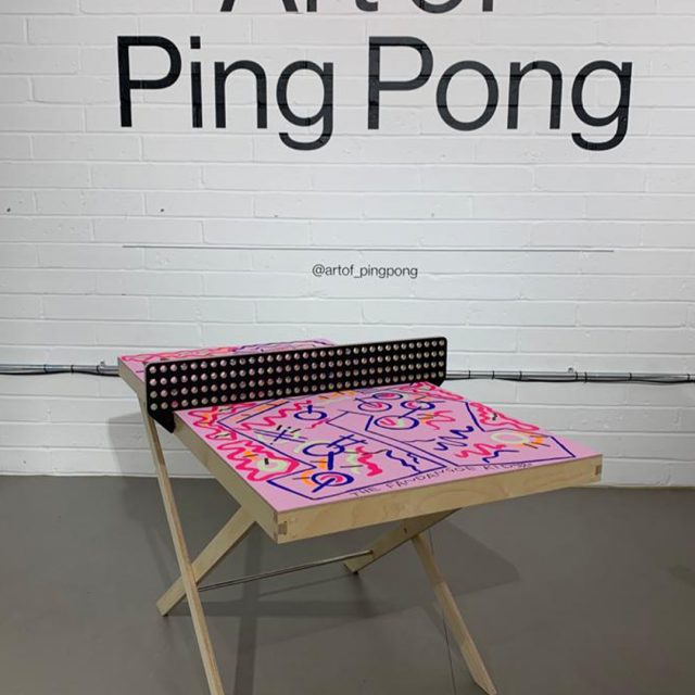 Fandangoe Kid Art of Ping Pong live painting