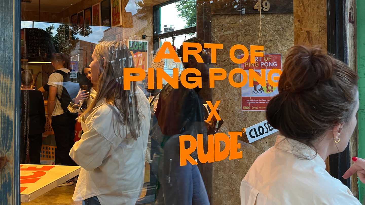 Rude Art of Ping Pong launch event